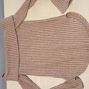 Sweater, off shoulder long sleeve